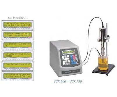 SONICS中等容量的超声波破碎仪VCX500 & VCX750(250ul-1L)
