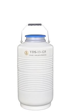 成都金凤大口径液氮生物容器YDS-13-125