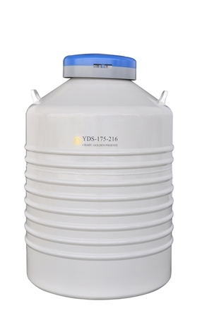 成都金凤配多层方提筒的液氮生物容器YDS-175-216