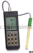 意大利哈纳防水型便携式pH/ ORP/ °C测定仪HI98150