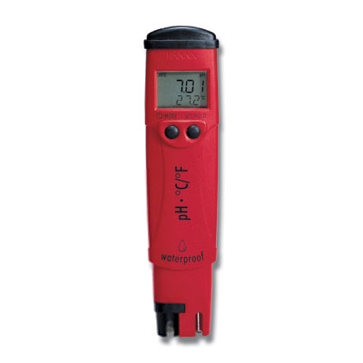 意大利哈纳防水型笔式pH/°C测定仪HI98128