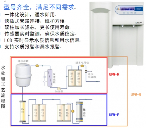 上海雷磁实验室纯水机UPW-P